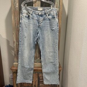 We The Free Light Blue Straight Leg Jeans